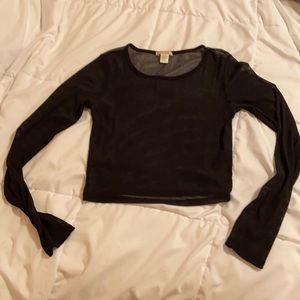 Bozzolo crop top net shirt